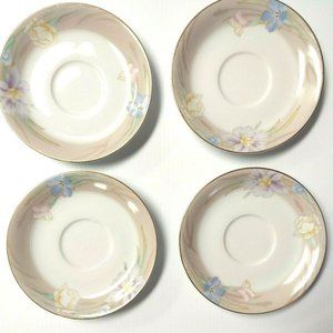 Set of 4 Vintage Mikasa Charisma Round Saucers Plate